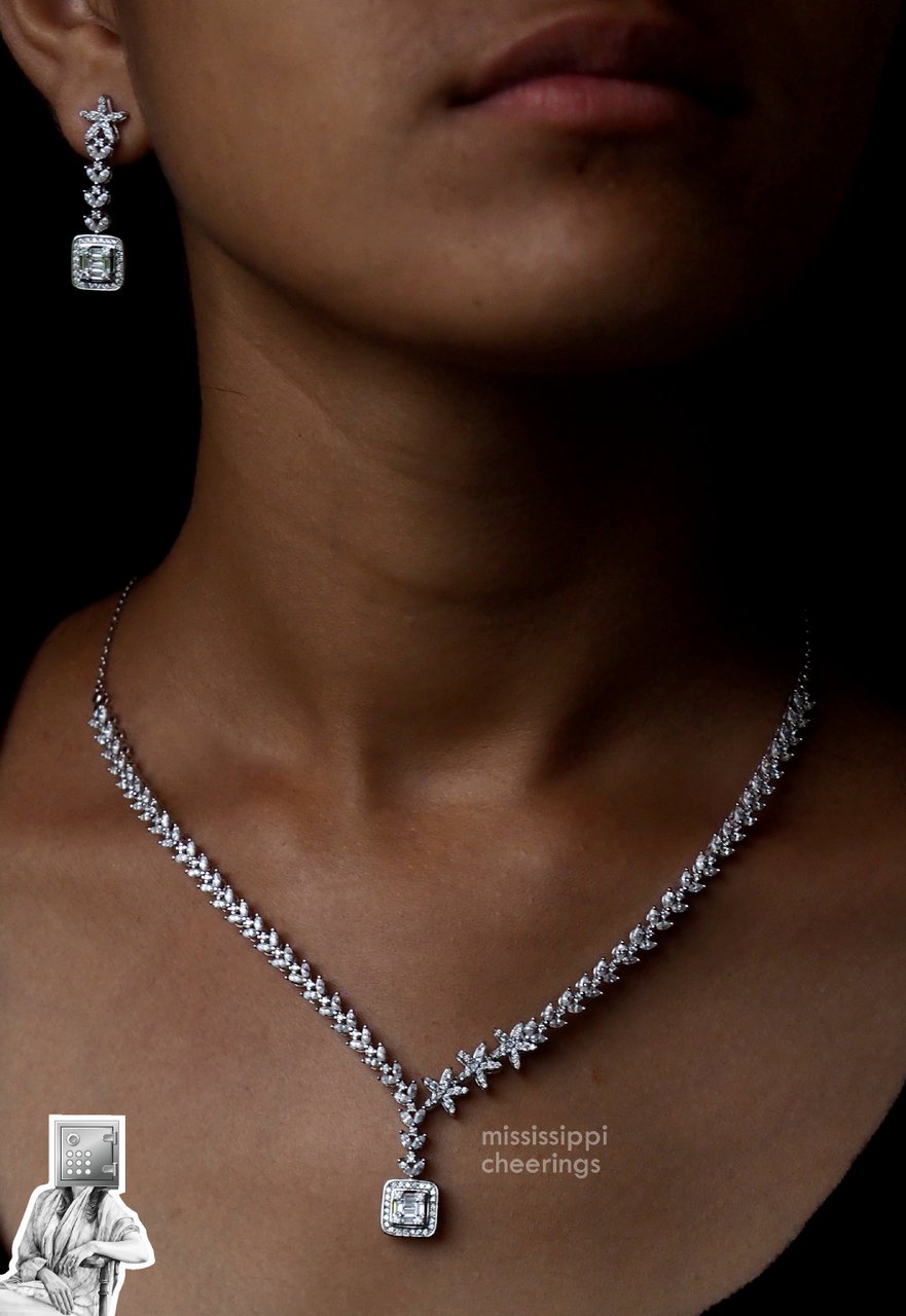 Marina Solitaires (a set of Solitaire Necklace + Drops)