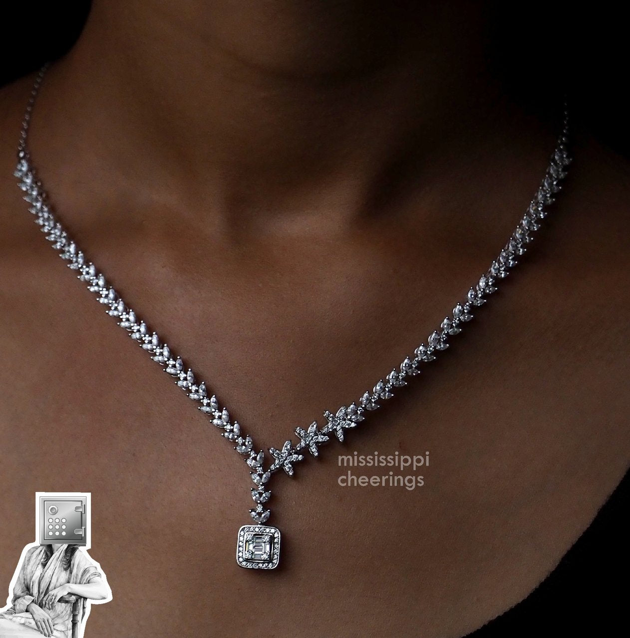 Marina Solitaires (a set of Solitaire Necklace + Drops)